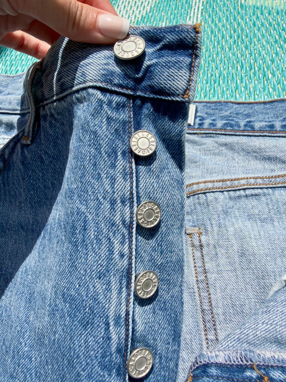 Agolde 90’s pinch waist jeans - Light / medium Blue - Picture 13 of 14